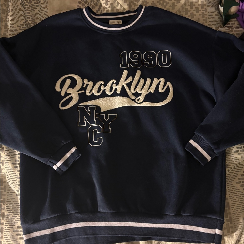 Brooklyn NYC 1990 Navy Sweater